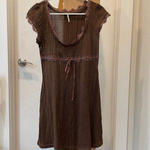 Vintage Free People Dress - Brown - Size M